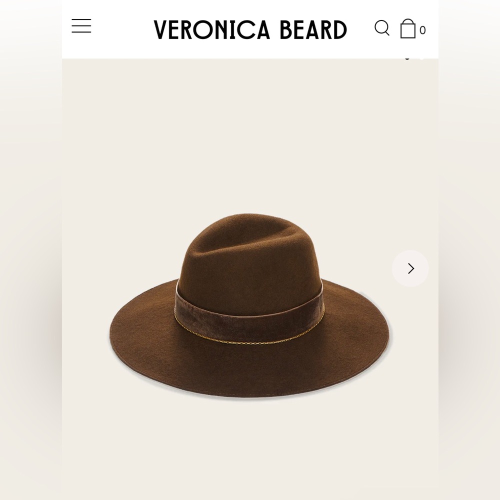 Veronica Beard x Freya Almond Wool Hat NWOT